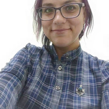 Load image into Gallery viewer, Pewter Heathergems Thistle Brooch