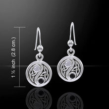 Load image into Gallery viewer, Yin Yang Earrings, Celtic Knot Jewelry, Trinity Knot Earrings, Celtic Jewelry, Irish Jewelry, Wiccan Jewelry, Celtic Earrings, Pagan Jewelry