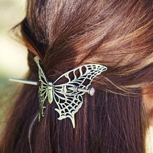 Load image into Gallery viewer, Victorian Butterfly Hair Slide
