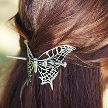 Load image into Gallery viewer, Victorian Butterfly Hair Slide
