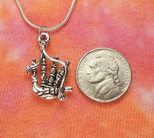 Load image into Gallery viewer, Tartan Bagpipes Necklace