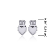 Load image into Gallery viewer, Claddagh Earrings, Luckenbooth Earrings, Irish Jewelry, Celtic Jewelry, Anniversary Gift, Bridal Jewelry, Heart Jewelry, Scotland Jewelry