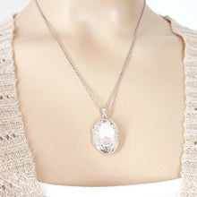 Load image into Gallery viewer, Claddagh Locket Necklace, Celtic Jewelry, Irish Jewelry, Anniversary Gift, Bridal Jewelry, Mom Gift, Wife Gift, Girlfriend Gift, Sister Gift