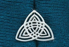 Load image into Gallery viewer, Trinity Knot Brooch, Celtic Knot Pin, Irish Jewelry, Scotland Jewelry, Wiccan Jewelry, Pagan Jewelry, Ireland Gift, Scotland Jewelry