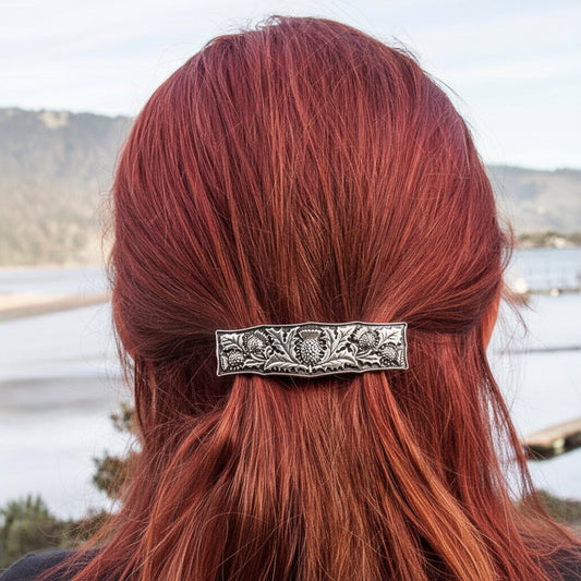 Scottish Thistle Hair Clip for Women — view 3