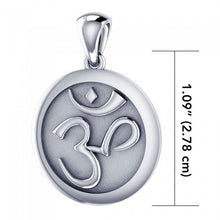 Load image into Gallery viewer, Silver Om Necklace