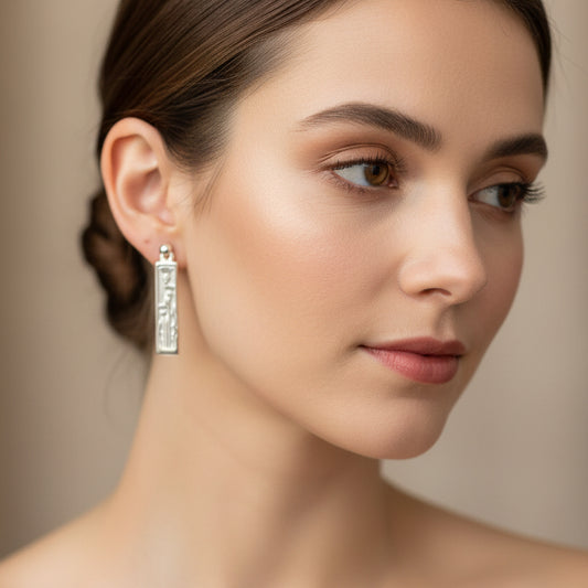 Ella Triple Scottish Thistle Earrings - Handmade in Scotland — view 3