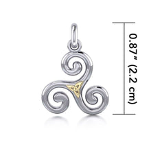 Load image into Gallery viewer, Keeva Triple Spiral Necklace