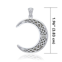 Load image into Gallery viewer, Celtic Knot Moon Necklace
