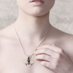 Celtic Triquetra Gemstone Necklace