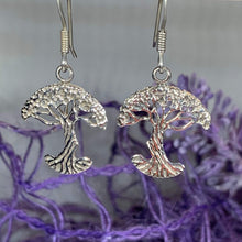 Load image into Gallery viewer, Sterling Silver Tree of Life Earrings