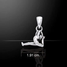 Load image into Gallery viewer, Silver Yoga Pose Necklace