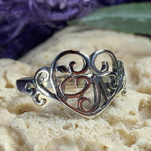 Load image into Gallery viewer, Celtic Knot Heart Ring