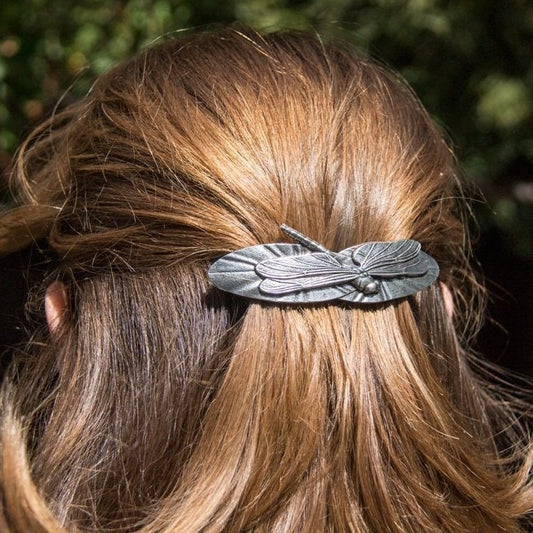 Waterlily Dragonfly Hair Clip for Women — view 4