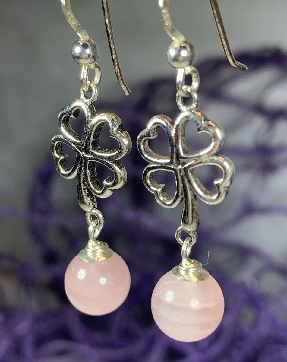 Crystal clover quatrefoil earrings designer  main image 0