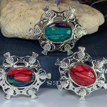 Load image into Gallery viewer, Heathergems Thistle Brooch