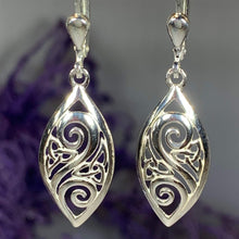 Load image into Gallery viewer, Marquise Trinity Knot Earrings