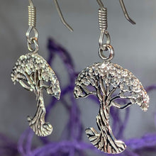 Load image into Gallery viewer, Sterling Silver Tree of Life Earrings