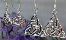 Load image into Gallery viewer, Rhoswen Trinity Knot Earrings