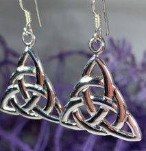 Load image into Gallery viewer, Rhoswen Trinity Knot Earrings