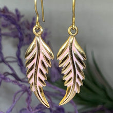 Load image into Gallery viewer, Bronze Feather Earrings