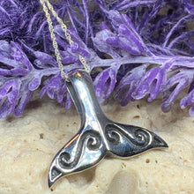 Load image into Gallery viewer, Míol Mór Whale Tail Necklace
