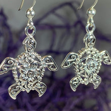Load image into Gallery viewer, Blooming Turtle Earrings