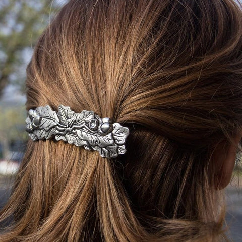 Load image into Gallery viewer, Oak Leaf Hair Clip