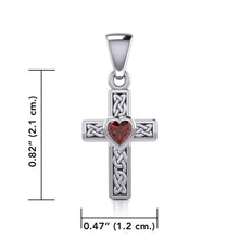 Load image into Gallery viewer, Heart Celtic Cross Necklace