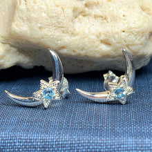 Load image into Gallery viewer, Moon & Stars Post Earrings