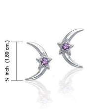Load image into Gallery viewer, Moon & Stars Post Earrings