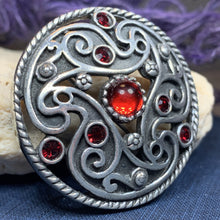 Load image into Gallery viewer, Ancient Spirals Celtic Knot Brooch 02