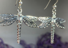 Load image into Gallery viewer, Triple Spiral Dragonfly Earrings