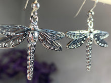 Load image into Gallery viewer, Triple Spiral Dragonfly Earrings

