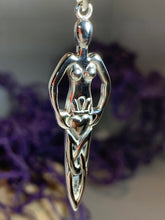 Load image into Gallery viewer, Danu Goddess Silver Necklace