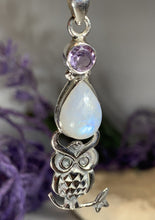 Load image into Gallery viewer, Owl Moonstone Necklace
