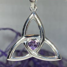 Load image into Gallery viewer, McKenna Trinity Knot Heart Necklace
