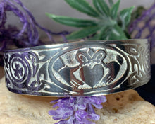 Load image into Gallery viewer, Galway Claddagh Cuff Bracelet