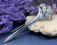 Load image into Gallery viewer, Thistle Kilt Pin, Celtic Jewelry, Scottish Pin, Groom Gift, Best Man Gift, Bagpiper Gift, Highland Dance, Dad Gift, Anniversary, Tartan Pin