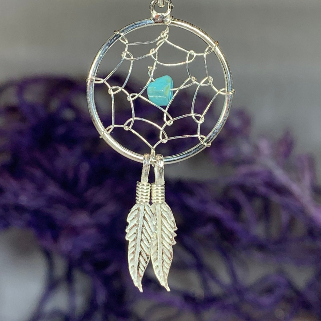 Turquoise Dreamcatcher Necklace