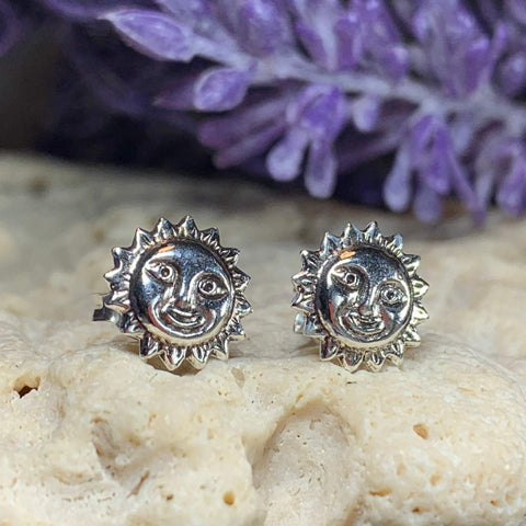 Load image into Gallery viewer, Sun Stud Earrings