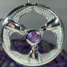 Load image into Gallery viewer, Rhiannon's Three Birds Goddess Necklace