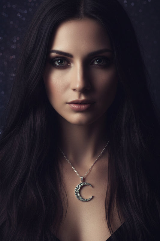 Celtic Knot Moon Necklace