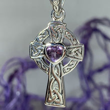 Load image into Gallery viewer, Celtic Cross Heart Necklace