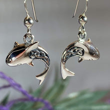 Load image into Gallery viewer, Celtic Shark Earrings