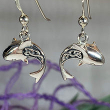 Load image into Gallery viewer, Celtic Shark Earrings