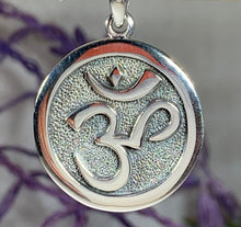 Load image into Gallery viewer, Silver Om Necklace