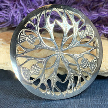 Load image into Gallery viewer, Scottish Thistle Pewter Brooch
