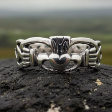Load image into Gallery viewer, Ennis Irish Claddagh Ring in Sterling Silver