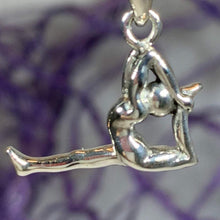Load image into Gallery viewer, Yoga Pose Silver Necklace